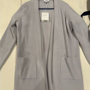 Seraphine Size Small Soft Gray Maternity Cardigan